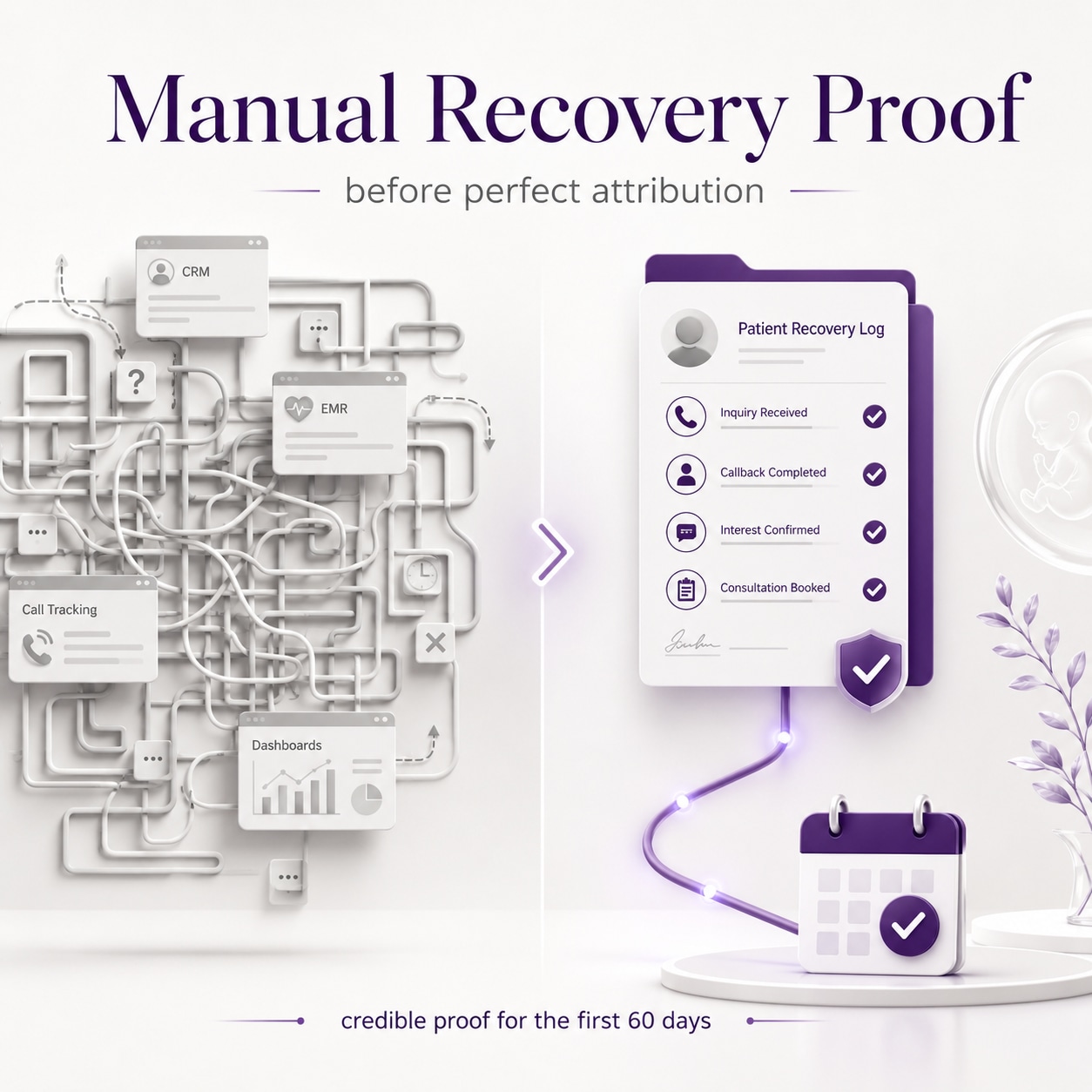Manual Recovery Proof Beats Perfect Attribution in the First 60 Days