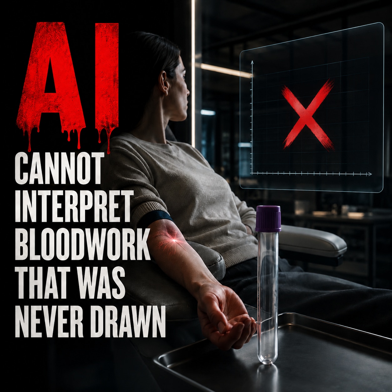 AI Cannot Interpret Bloodwork That Was Never Drawn